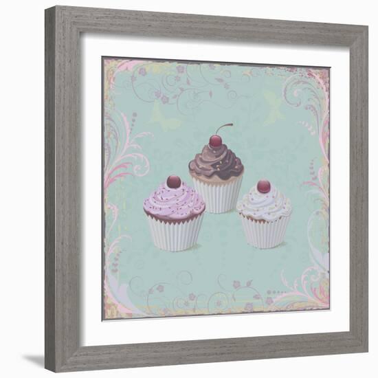 Cupcakes-Milovelen-Framed Art Print