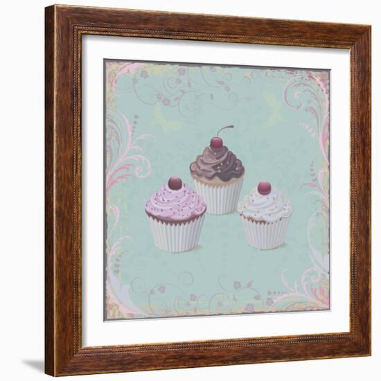 Cupcakes-Milovelen-Framed Art Print