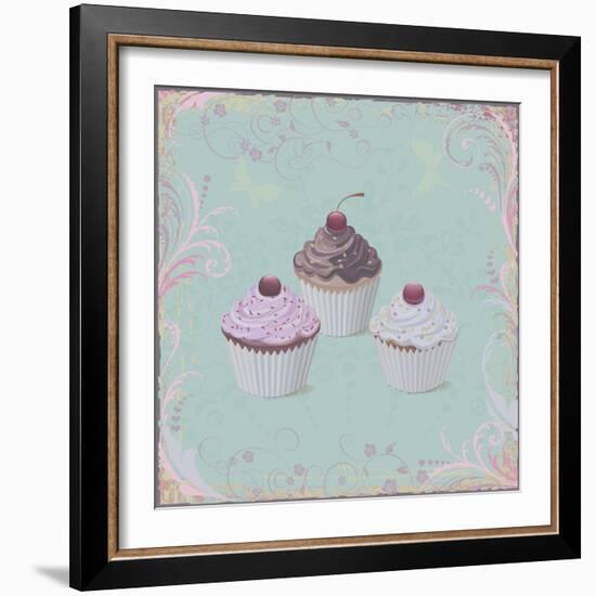 Cupcakes-Milovelen-Framed Art Print