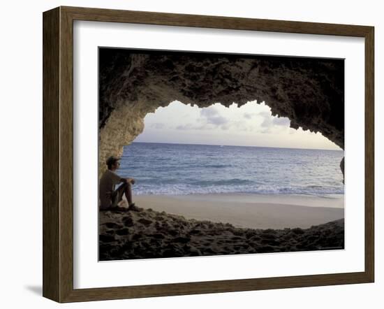 Cupecoy Bay of St. Martin, Caribbean-Robin Hill-Framed Photographic Print