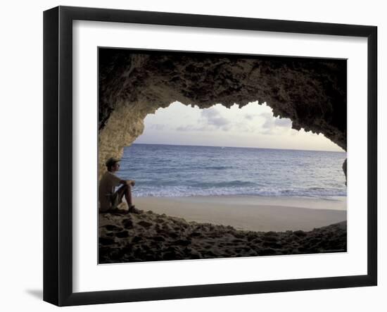 Cupecoy Bay of St. Martin, Caribbean-Robin Hill-Framed Photographic Print