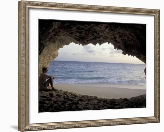 Cupecoy Bay of St. Martin, Caribbean-Robin Hill-Framed Photographic Print