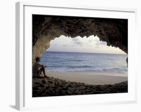 Cupecoy Bay of St. Martin, Caribbean-Robin Hill-Framed Photographic Print