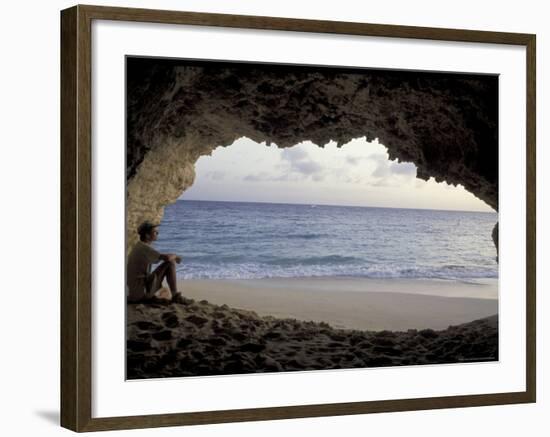 Cupecoy Bay of St. Martin, Caribbean-Robin Hill-Framed Photographic Print