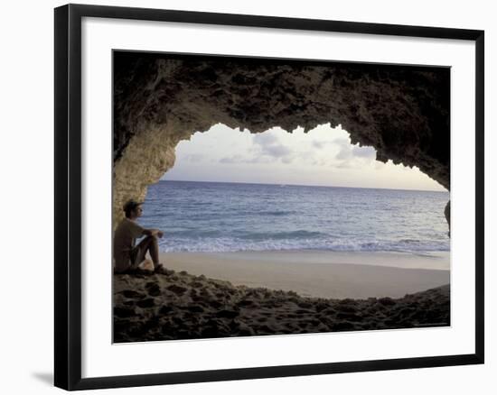 Cupecoy Bay of St. Martin, Caribbean-Robin Hill-Framed Photographic Print