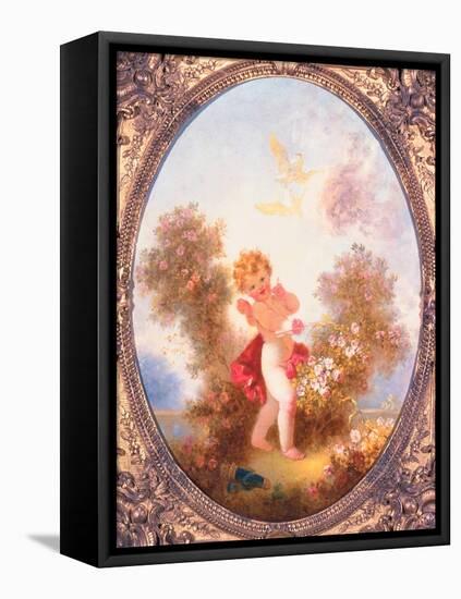 Cupid Among Roses, or Love the Sentinel, C.1775-Jean-Honore Fragonard-Framed Premier Image Canvas