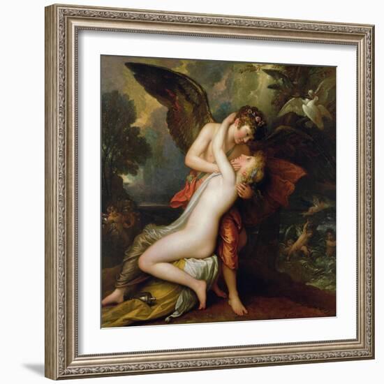 Cupid and Psyche, 1808-Benjamin West-Framed Giclee Print