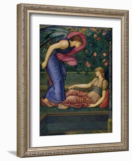 Cupid and Psyche, 1865-87-Edward Burne-Jones-Framed Giclee Print