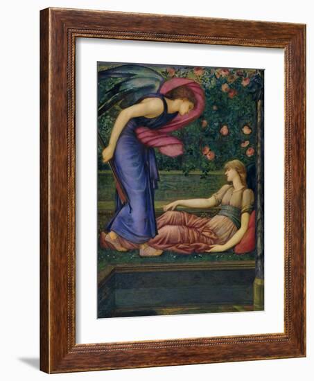 Cupid and Psyche, 1865-87-Edward Burne-Jones-Framed Giclee Print