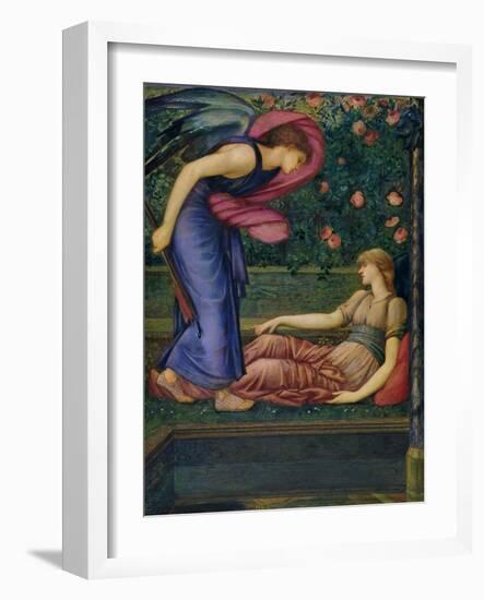 Cupid and Psyche, 1865-87-Edward Burne-Jones-Framed Giclee Print