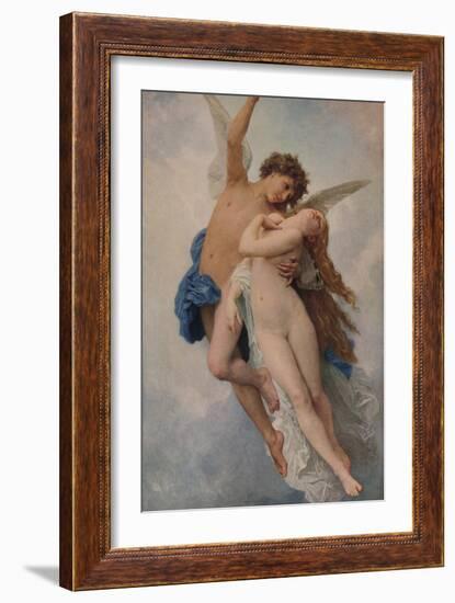 'Cupid and Psyche', 1889, (1938)-William-Adolphe Bouguereau-Framed Giclee Print