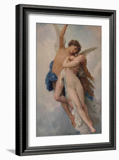 'Cupid and Psyche', 1889, (1938)-William-Adolphe Bouguereau-Framed Giclee Print