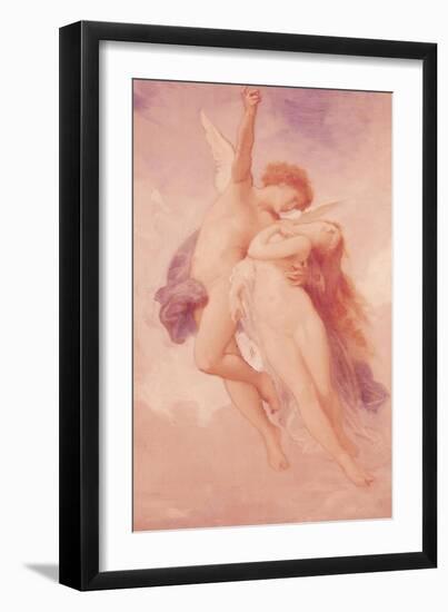 Cupid and Psyche, 1889-William Adolphe Bouguereau-Framed Giclee Print