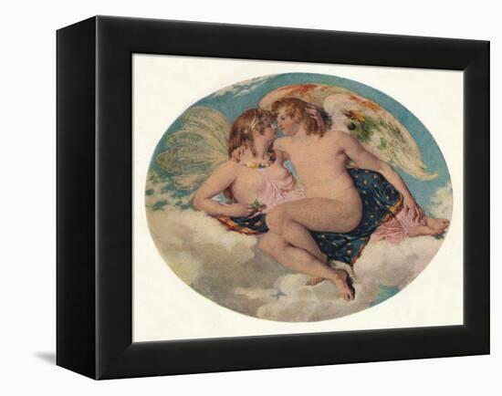 'Cupid and Psyche', 19th century-William Etty-Framed Premier Image Canvas