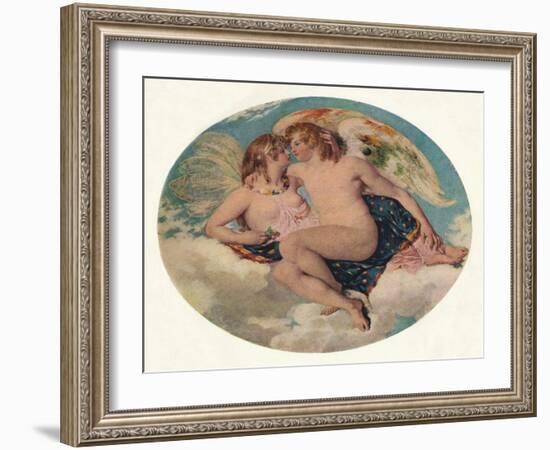 'Cupid and Psyche', 19th century-William Etty-Framed Giclee Print