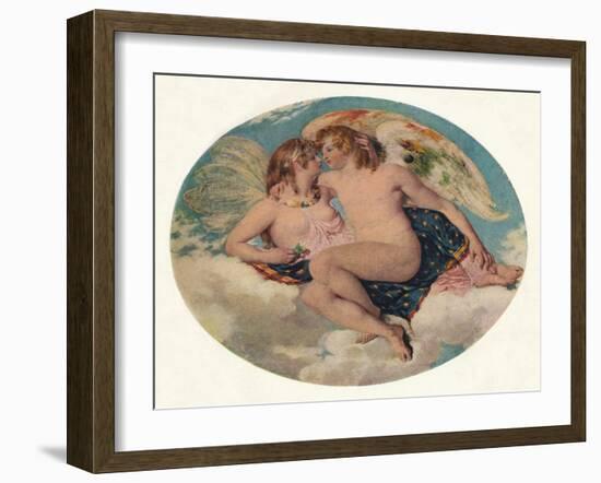 'Cupid and Psyche', 19th century-William Etty-Framed Giclee Print