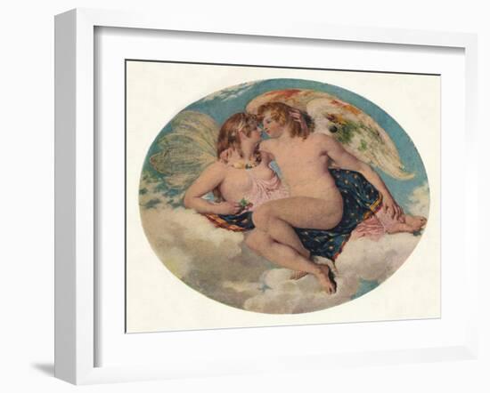 'Cupid and Psyche', 19th century-William Etty-Framed Giclee Print