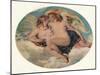 'Cupid and Psyche', 19th century-William Etty-Mounted Giclee Print