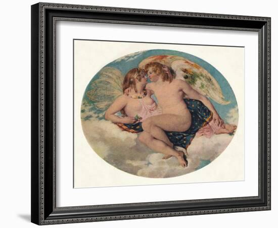 'Cupid and Psyche', 19th century-William Etty-Framed Giclee Print