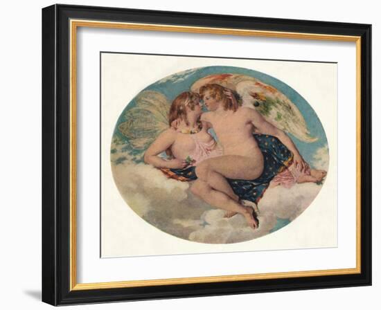 'Cupid and Psyche', 19th century-William Etty-Framed Giclee Print