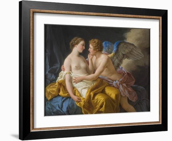 Cupid and Psyche, before 1805-Louis-Jean-François Lagrenée-Framed Giclee Print