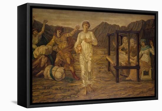 Cupid and Psyche - Palace Green Murals - Psyche Set by Venus the Task, 1881 (Oil on Canvas)-Edward Coley Burne-Jones-Framed Premier Image Canvas