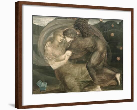 Cupid and Psyche-Edward Burne-Jones-Framed Giclee Print