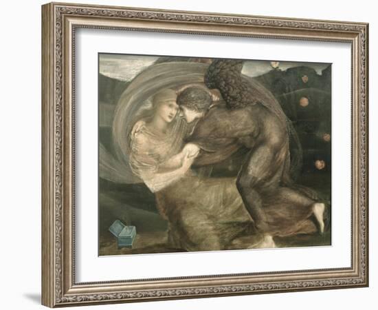 Cupid and Psyche-Edward Burne-Jones-Framed Giclee Print