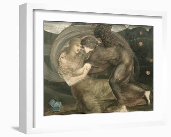 Cupid and Psyche-Edward Burne-Jones-Framed Giclee Print