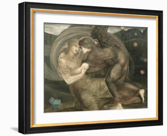 Cupid and Psyche-Edward Burne-Jones-Framed Giclee Print