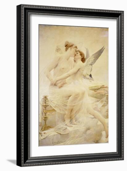 Cupid and Psyche-Lionel Noel Royer-Framed Giclee Print