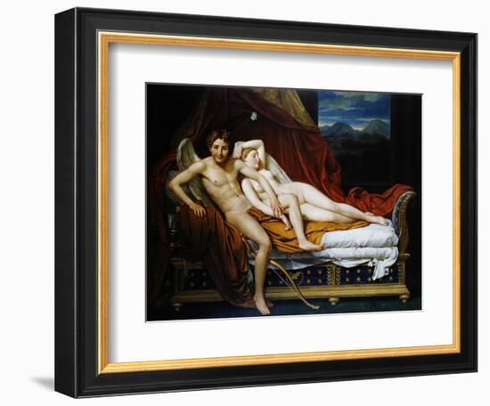 Cupid and Psyche-Jacques-Louis David-Framed Giclee Print