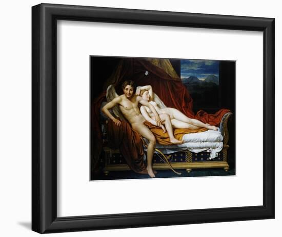 Cupid and Psyche-Jacques-Louis David-Framed Premium Giclee Print