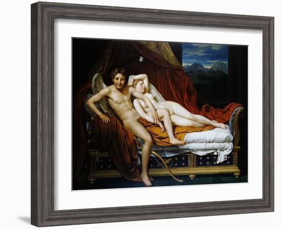 Cupid and Psyche-Jacques-Louis David-Framed Giclee Print