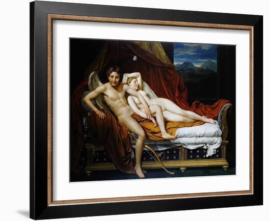 Cupid and Psyche-Jacques-Louis David-Framed Giclee Print