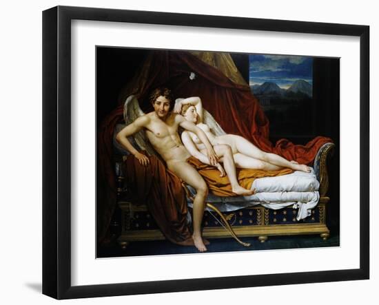 Cupid and Psyche-Jacques-Louis David-Framed Giclee Print