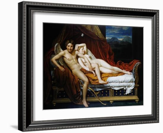 Cupid and Psyche-Jacques-Louis David-Framed Giclee Print