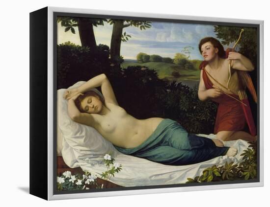 Cupid and Psyche-Alphonse Legros-Framed Premier Image Canvas