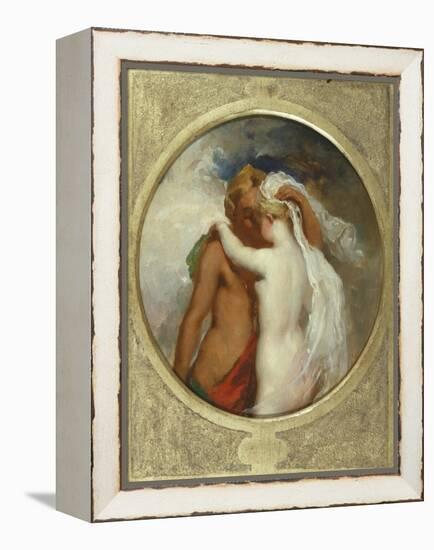Cupid and Psyche-William Etty-Framed Premier Image Canvas