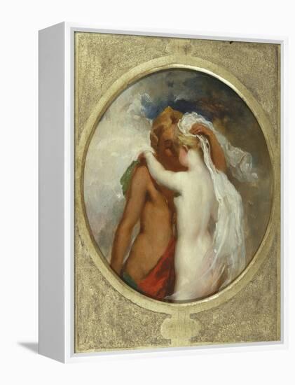 Cupid and Psyche-William Etty-Framed Premier Image Canvas