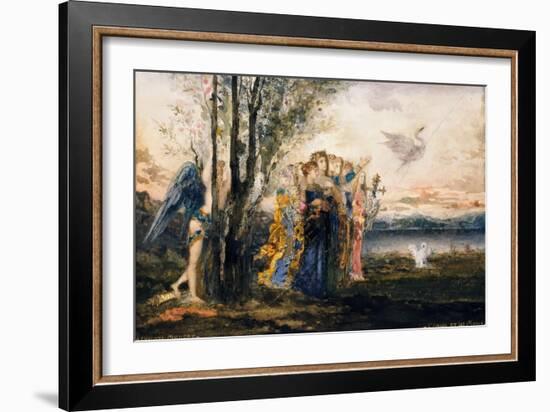 Cupid and the Muses-Gustave Moreau-Framed Giclee Print