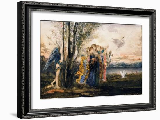 Cupid and the Muses-Gustave Moreau-Framed Giclee Print