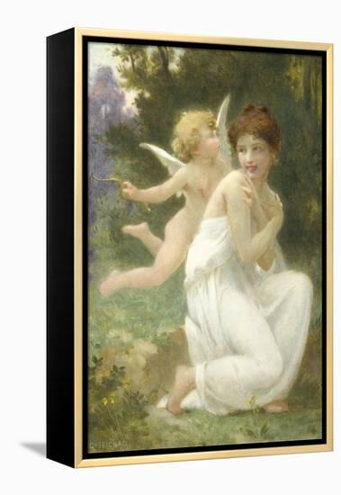 Cupid and Venus-Guillaume Seignac-Framed Premier Image Canvas