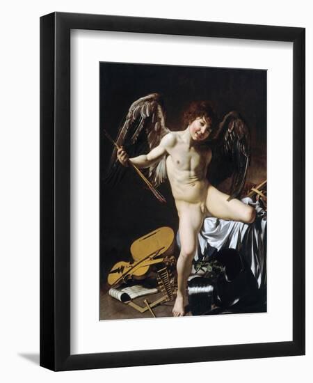 Cupid as Victor-Caravaggio-Framed Giclee Print