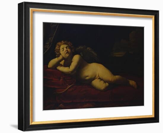 Cupid Asleep-Guido Reni-Framed Giclee Print