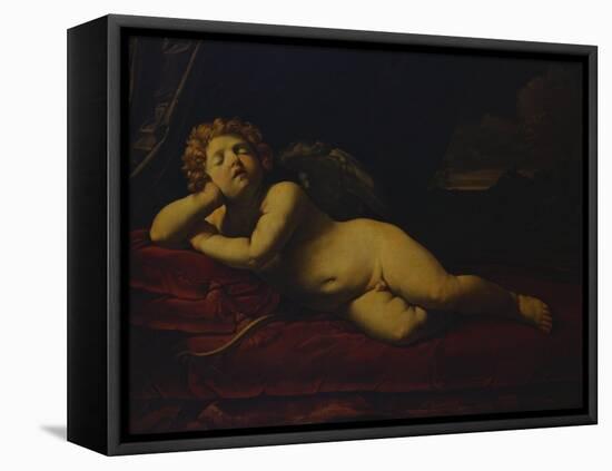 Cupid Asleep-Guido Reni-Framed Premier Image Canvas