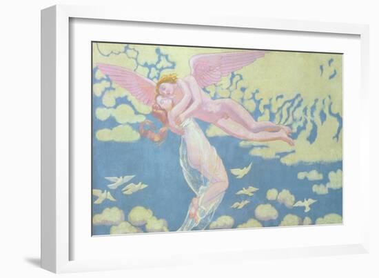 Cupid Carries Psyche to the Heavens, 1909-Maurice Denis-Framed Giclee Print