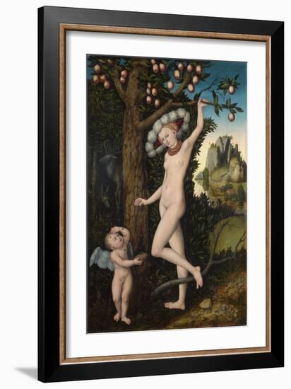 Cupid Complaining to Venus, C. 1525-Lucas Cranach the Elder-Framed Giclee Print