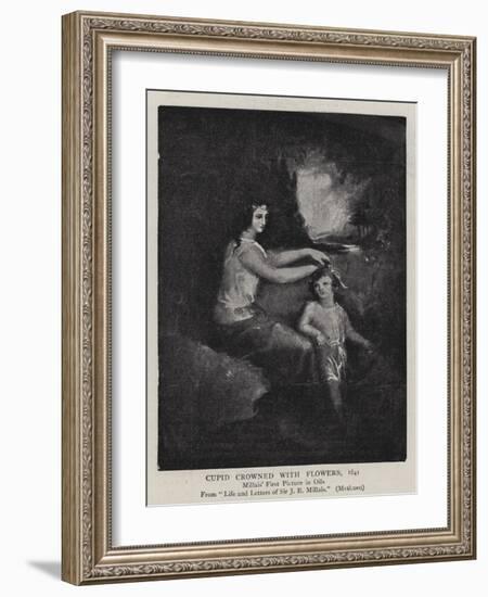 Cupid Crowned with Flowers, 1841-John Everett Millais-Framed Giclee Print