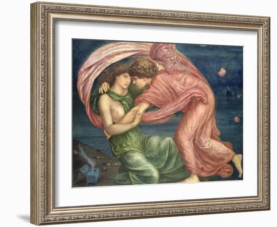 Cupid Delivering Psyche, 1867-Edward Burne-Jones-Framed Giclee Print